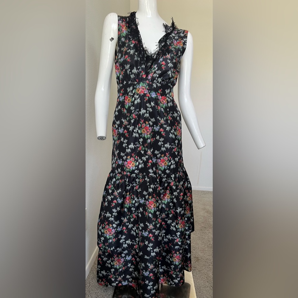 2018 BROCK COLLECTION 100% SILK Floral dress- BEAUTIFUL! Size 4 - Picture 2 of 15